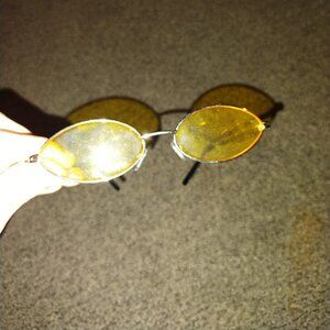 Yellow Oval Glasses